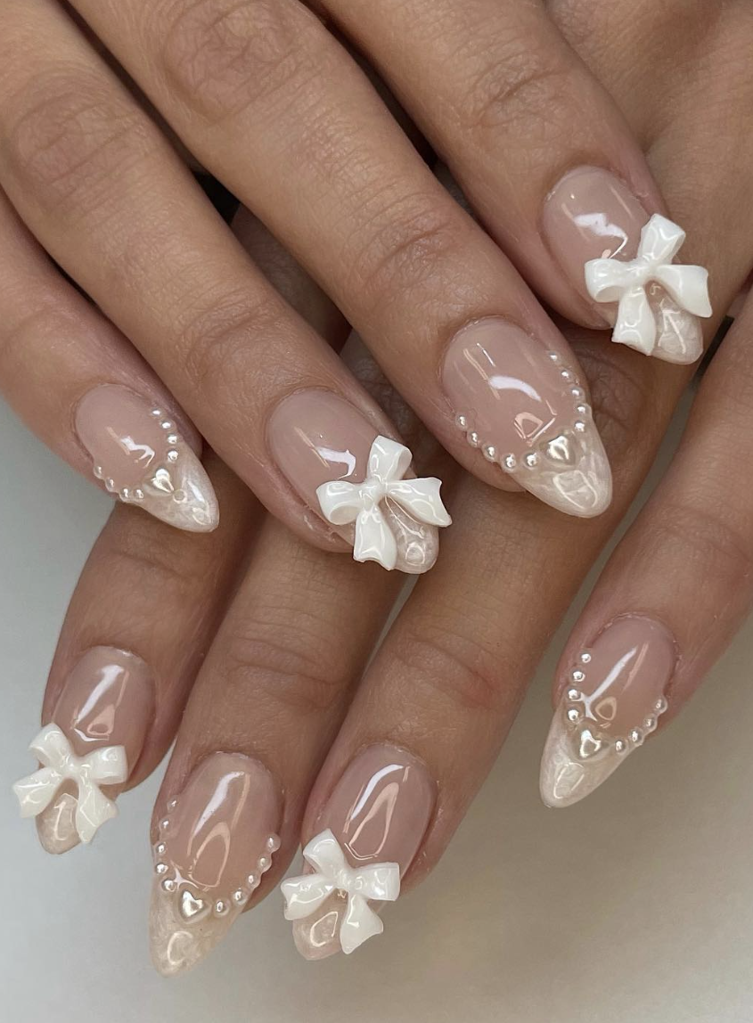15 Cute Bow Nails to Screenshot Before Your Next Salon Trip