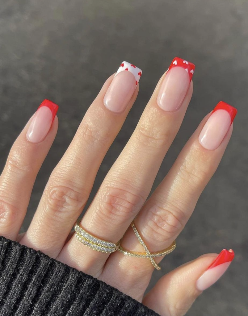 Valentine's day nails