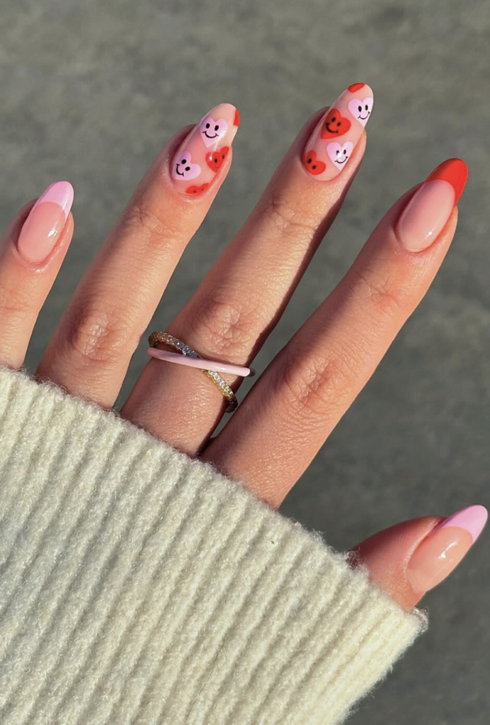 Valentine's day nails